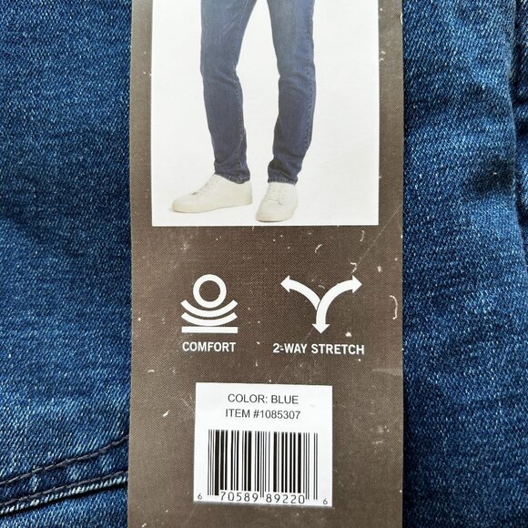 Kenneth Cole Men's Straight Leg Jeans Stretch Denim Blue Size 40x29 - Picture 9 of 12